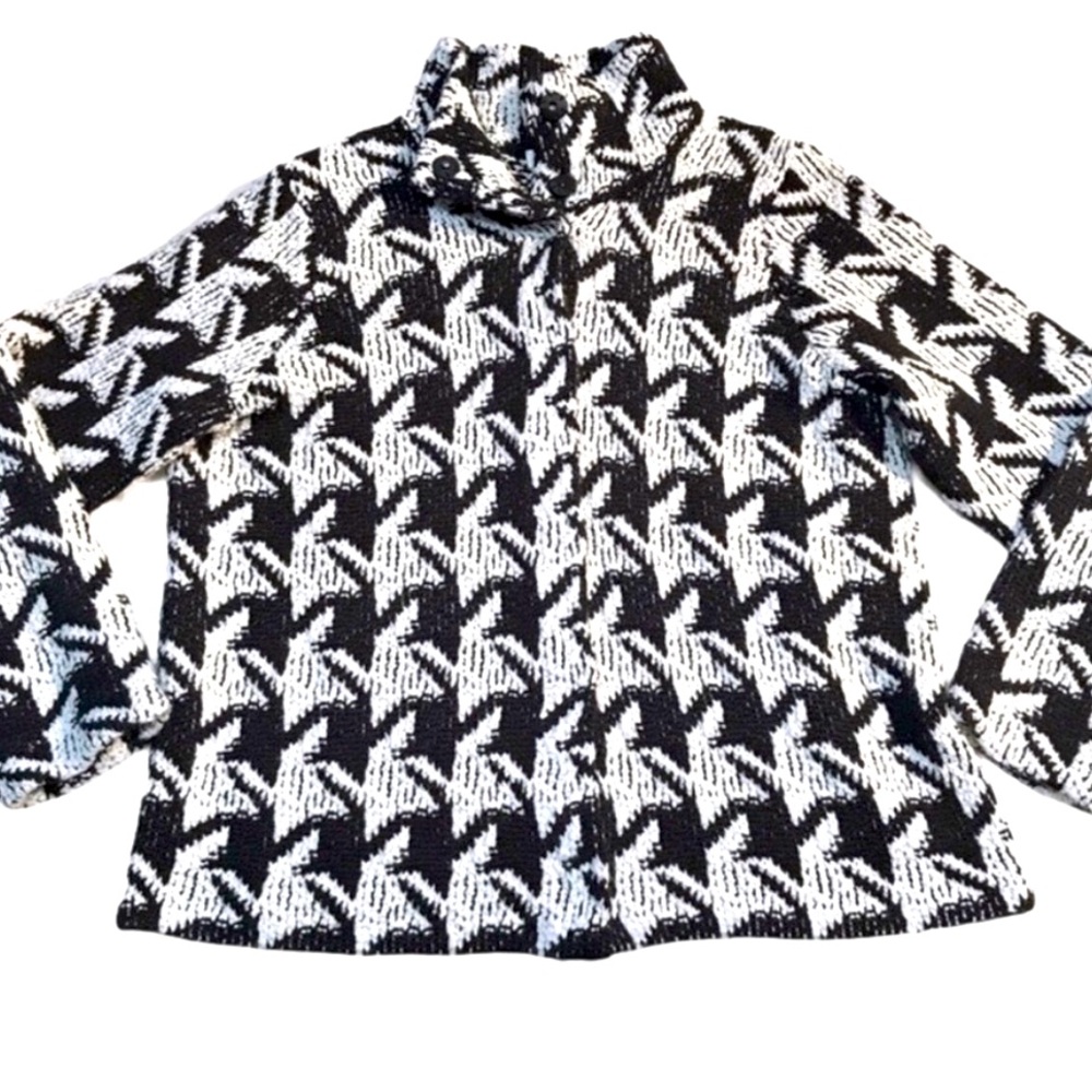 Chico’s Chunky Knit Snap Button Sweater Jacket 16